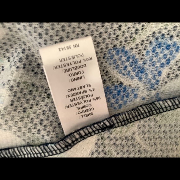 Floral navy fit and flare dress - Picture 6 of 6